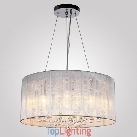 Traditional Classic Crystal Chrome Metal Chandelier