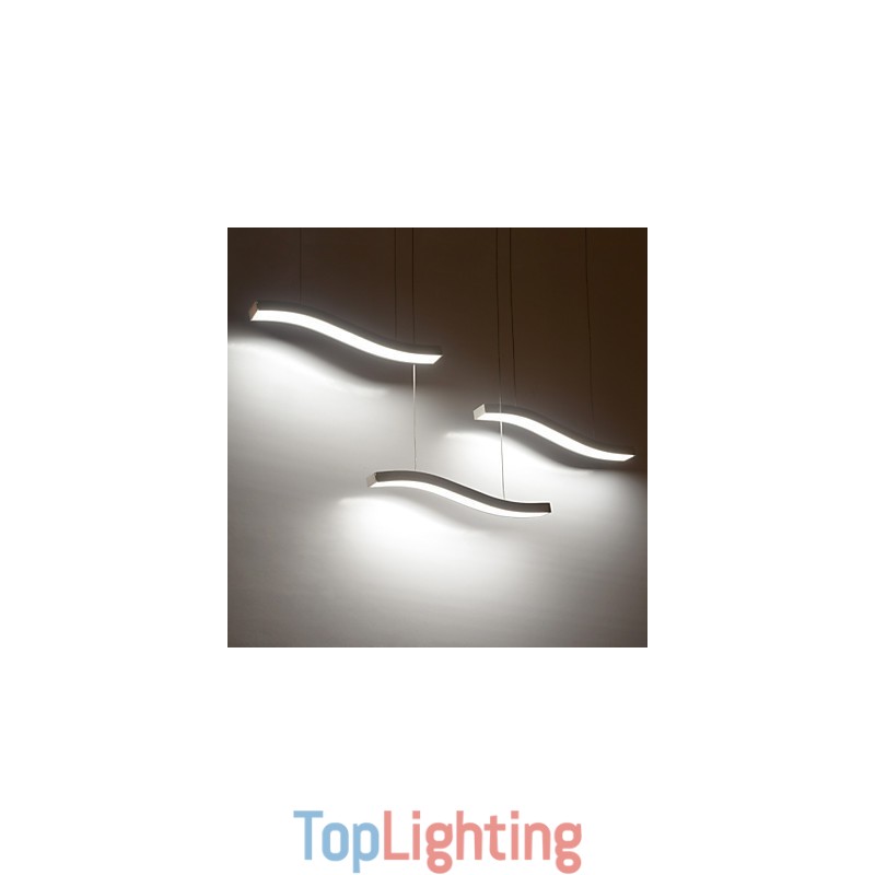 Wavy Design Fashion Simple Acrylic Pendant Light