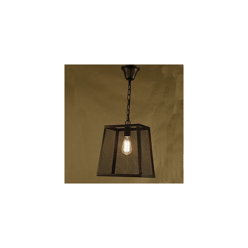 A Net Cover Retro Industrial Wind Cafe Wrought Lron Chandelier