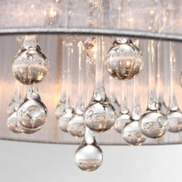 Traditional Classic Crystal Chrome Metal Chandelier