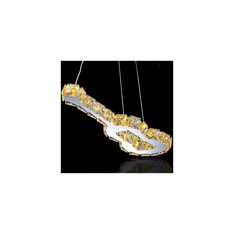 Modern Contemporary Crystal Metal Pendant Light