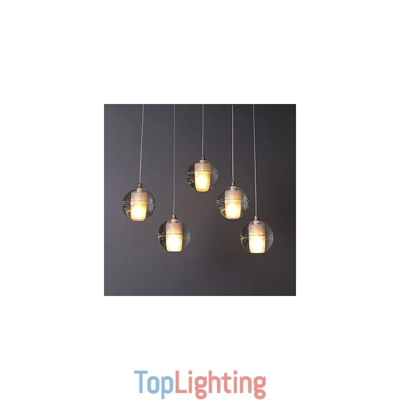 1 Light Crystal Glass Stone Pendant Lamp Cafe Pendant Light Decorative Pendant Lighting