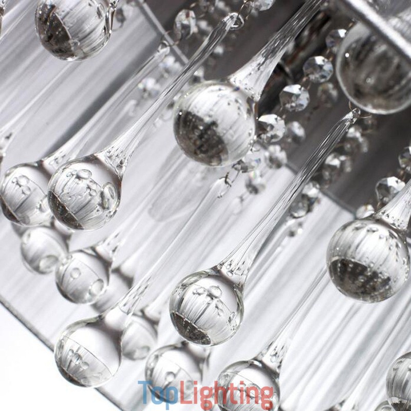 Traditional Classic Crystal Chrome Metal Chandelier