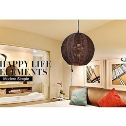 Modern Contemporary Lantern Country Globe Metal Pendant Light