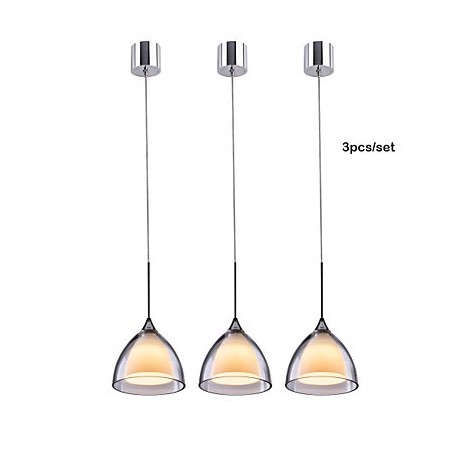 1 Light Two layer Pendant Island Light Clear Glass Polished Chrome 1 Light Two layer Pendant Island Light Clear Glass Polished Chrome