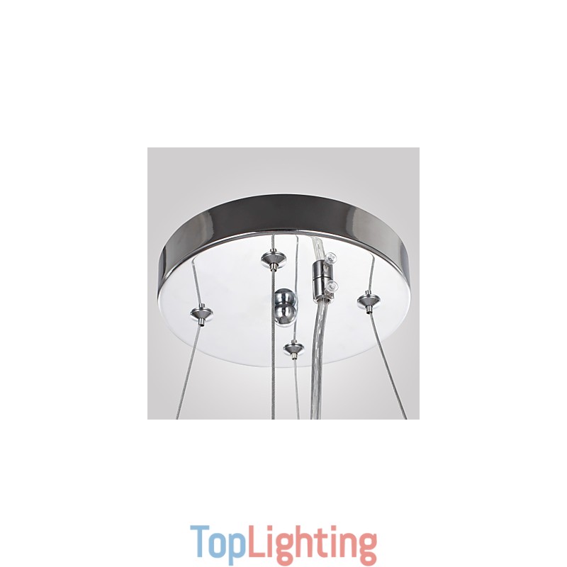 Traditional Classic Crystal Chrome Metal Chandelier