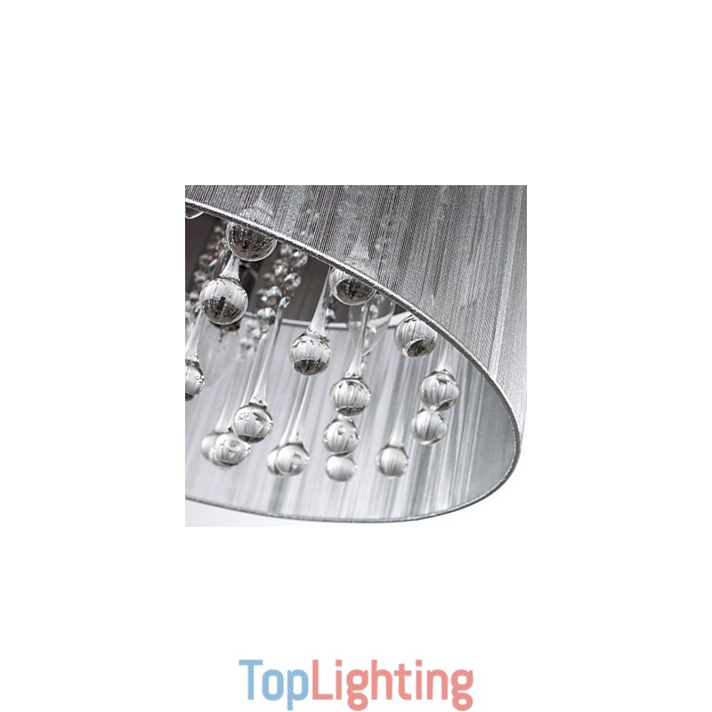 Traditional Classic Crystal Chrome Metal Chandelier