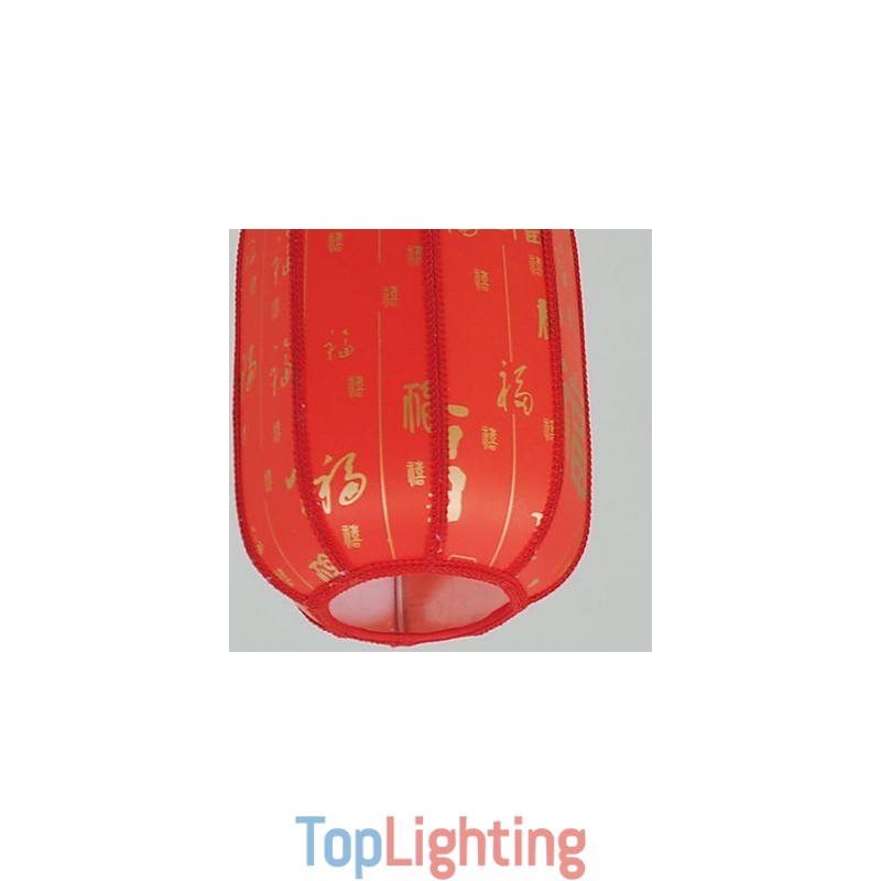 Archaize Sheepskin Red Lanterns Porch Droplight Lamp Light