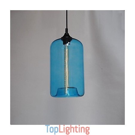 Bottle Design Pendant 1 Light with Transparent Shade Bottle Design Pendant 1 Light with Transparent Shade