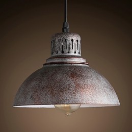 Retro Mini Style Painting Metal Pendant Light Outdoors
