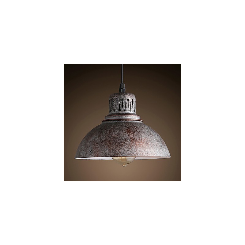 Retro Mini Style Painting Metal Pendant Light Outdoors