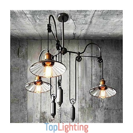 Vintage Country Mini Style Painting Metal Chandelier Vintage Country Mini Style Painting Metal Chandelier