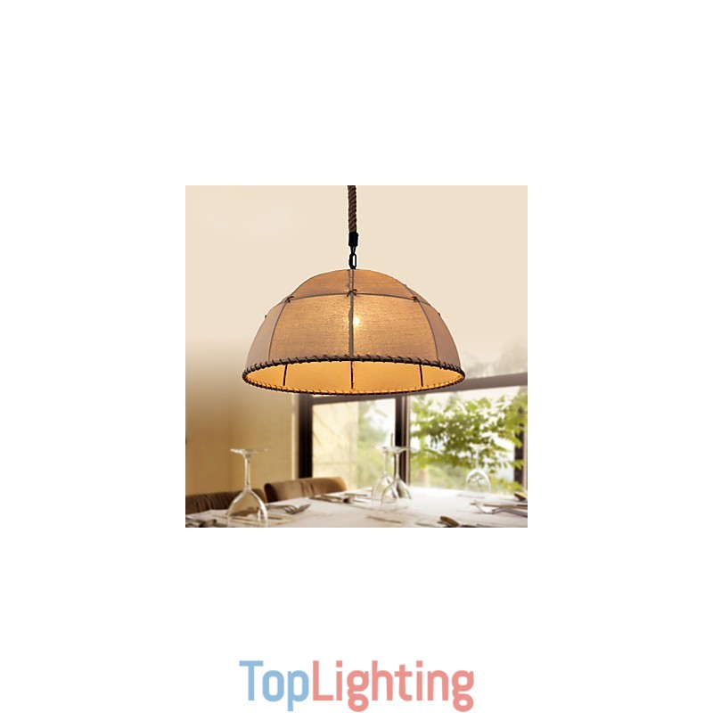 35CM Loft Industrial Wind Straightforward Linen American Country Creative Arts Droplight Lamp
