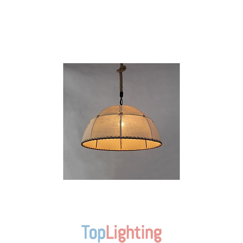 35CM Loft Industrial Wind Straightforward Linen American Country Creative Arts Droplight Lamp