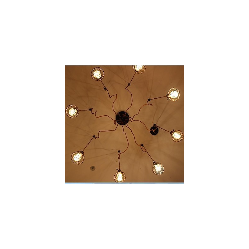 American Country Retro 8 Head Beauty Flower Pendant