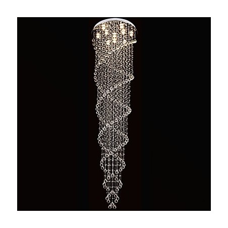 Ceiling Chandelier Lights Pendant Light Lighting Fixtures with K9 Crystal Double Spiral D70CM H300CM Ceiling Chandelier Lights Pendant Light Lighting Fixtures with K9 Crystal Double Spiral D70CM H300CM