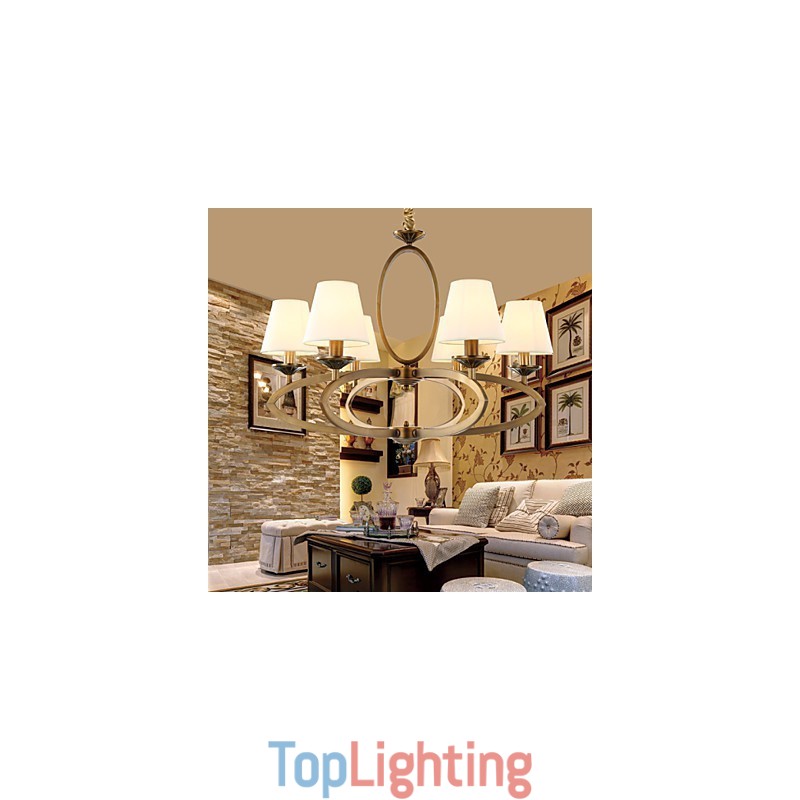 Rustic Lodge Vintage Mini Style Electroplated Metal Chandelier