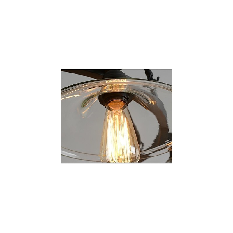 Traditional Classic Vintage Retro Lantern Country Mini Style Painting Metal Pendant Light Dining