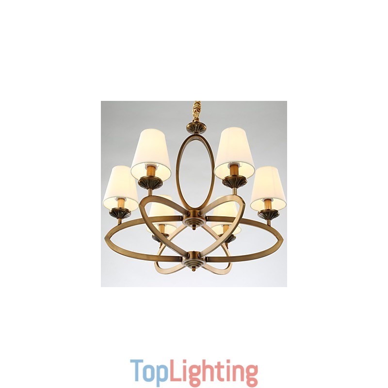 Rustic Lodge Vintage Mini Style Electroplated Metal Chandelier