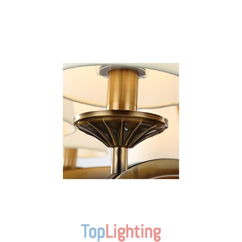 Rustic Lodge Vintage Mini Style Electroplated Metal Chandelier