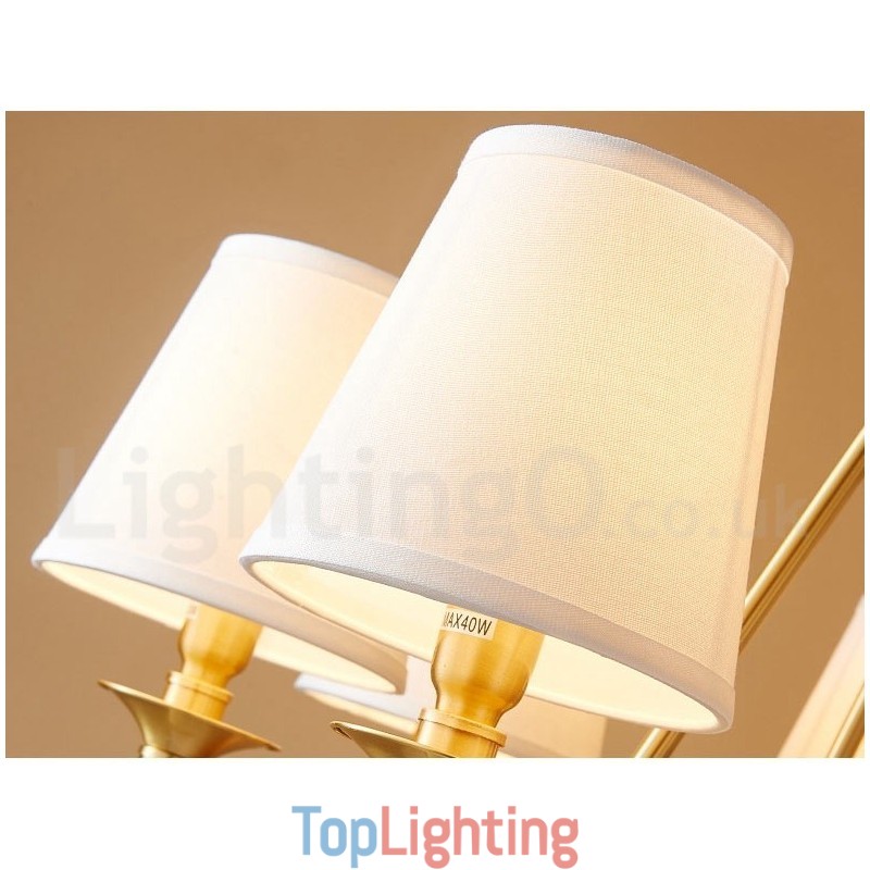 Pure Brass Round Chandelier Pendant Light Traditional Classic