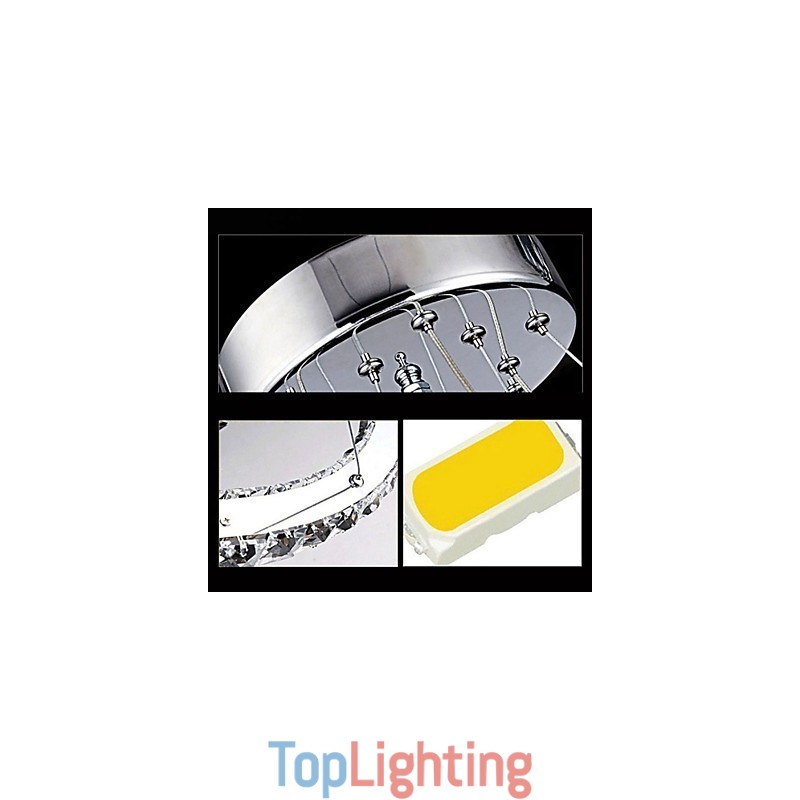 Pendant Lamps Ceiling Light Chandelier Lighting Round 4 Rings Large Ring Amber Crystal and Other Clear Crystal
