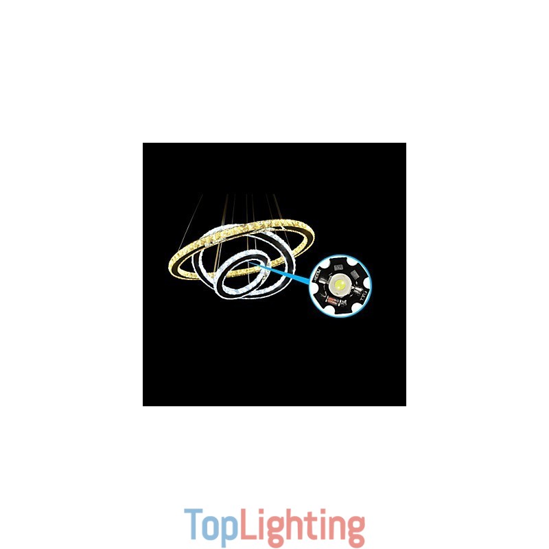 Crystal Ceiling Pendant Lamps Chandelier Lighting Fixtures with Warm and Cool White D406080cm