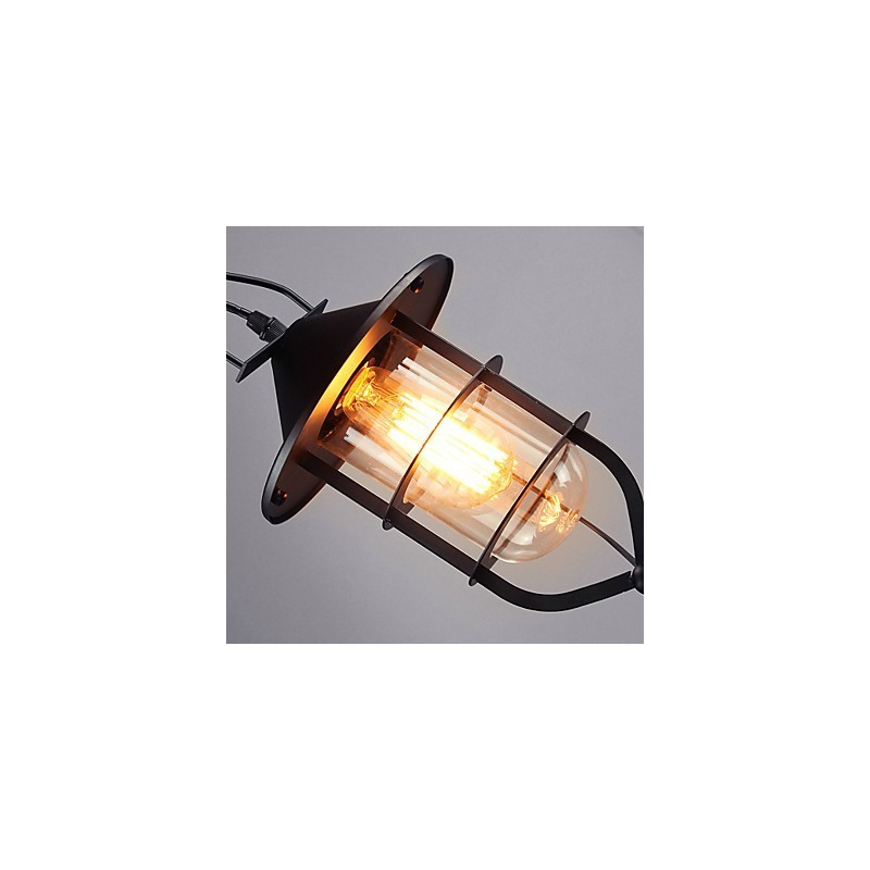 Vintage Country Painting Metal Pendant Light Garage