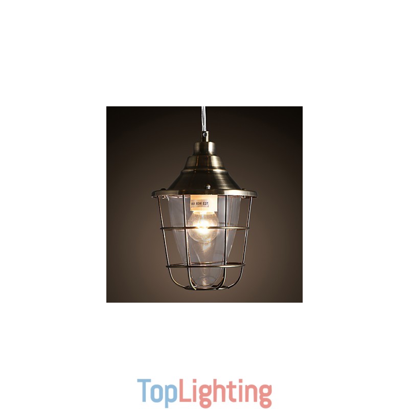 Retro Mini Style Electroplated Metal Pendant Light