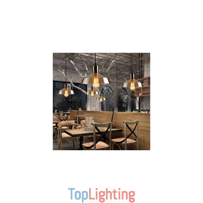 Retro Lighting Glass Pendant Light