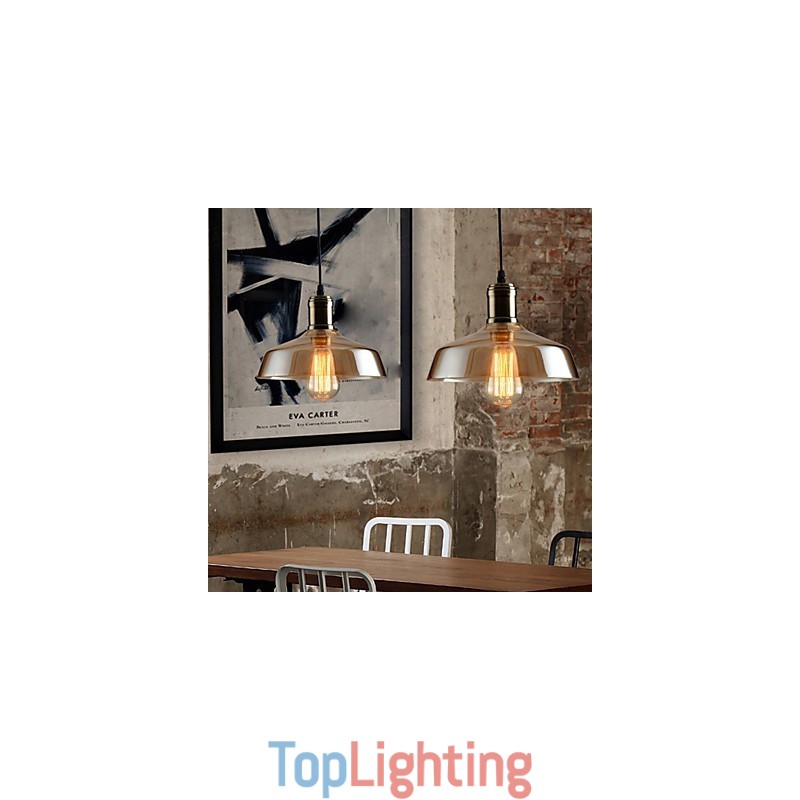 Retro Lighting Glass Pendant Light
