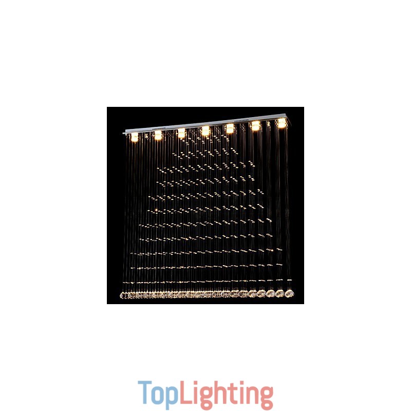 K9 Crystal Pendant Lamp Hanging Wire Chandelier Lighting Ceiling Light Indoor Café