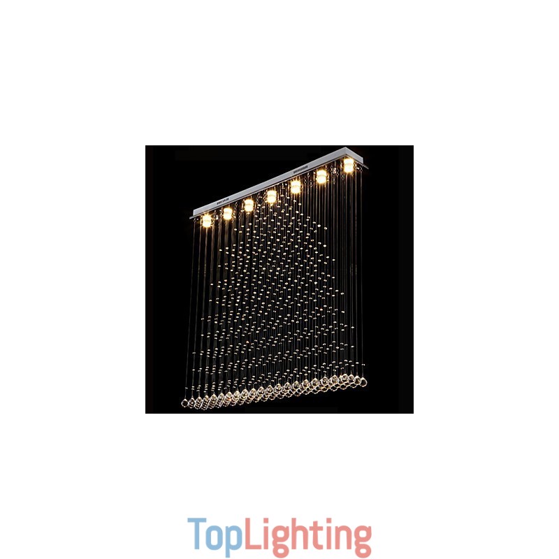 K9 Crystal Pendant Lamp Hanging Wire Chandelier Lighting Ceiling Light Indoor Café