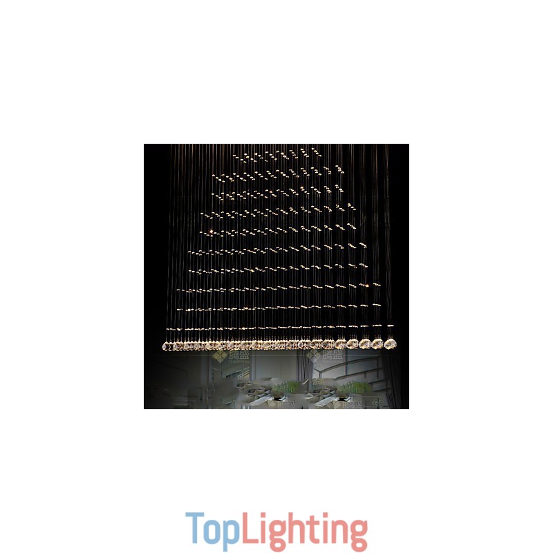 K9 Crystal Pendant Lamp Hanging Wire Chandelier Lighting Ceiling Light Indoor Café