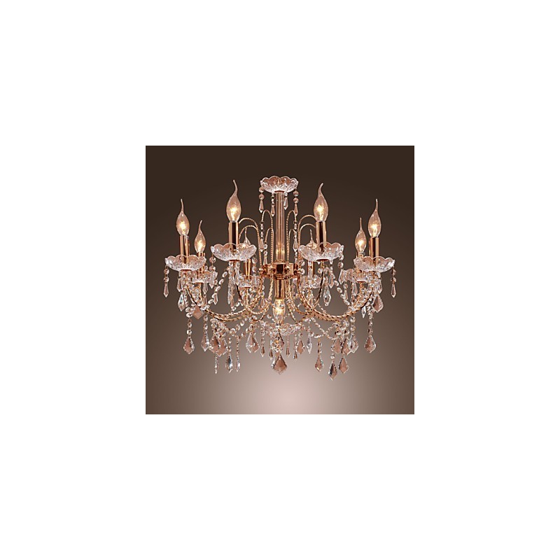 Elegant Crystal Chandelier with 9 Lights