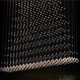 K9 Crystal Pendant Lamp Hanging Wire Chandelier Lighting Ceiling Light Indoor Café