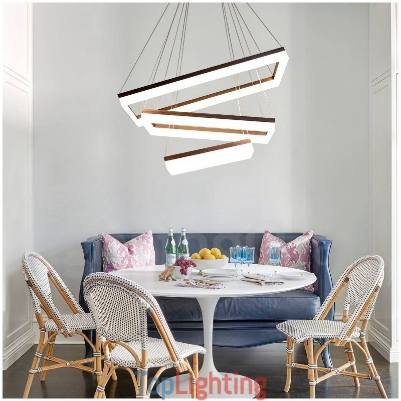 Wi Fi Smart Dimmable 3 Tiers Modern Contemporary Style Home Pendant Light