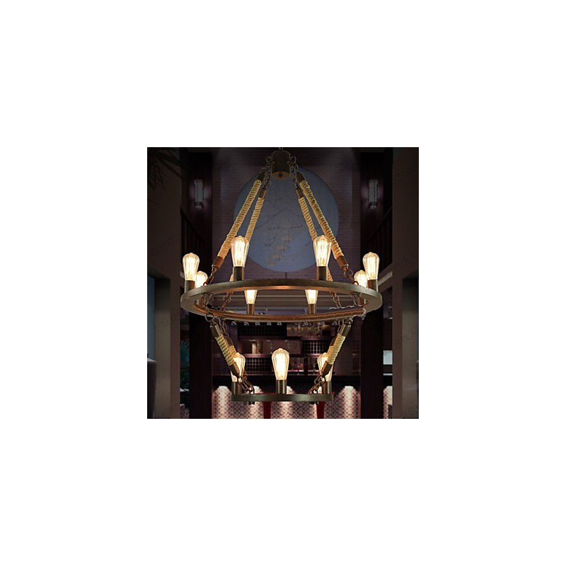 American Industrial Windge Hemp 12 European Retro Lamp