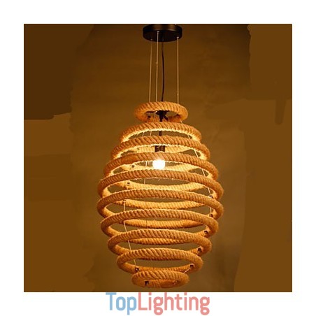 American Country Hemp Honeycomb Chandelier American Country Hemp Honeycomb Chandelier