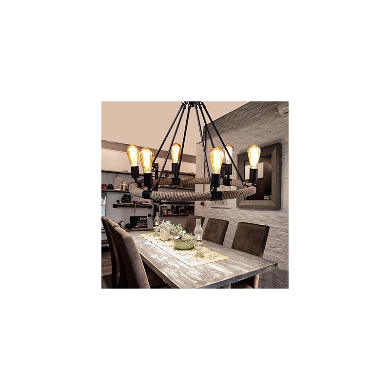 Chandelier Pendant Light Mini Style Rustic Lodge Metal