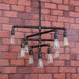 Vintage Painting Metal Flush Mount
