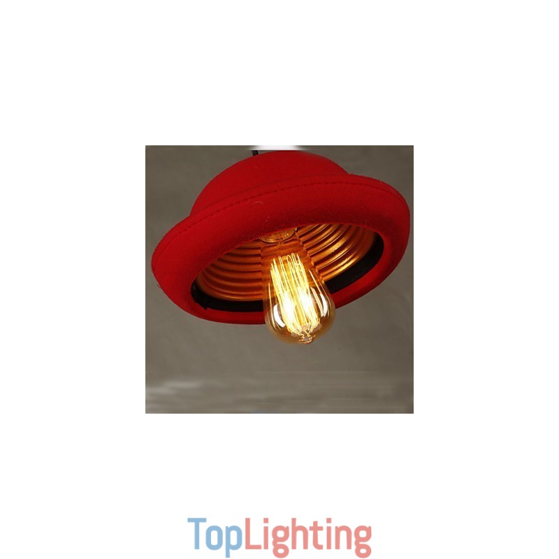 Hat Pendant Cafe Design Black Chandelier