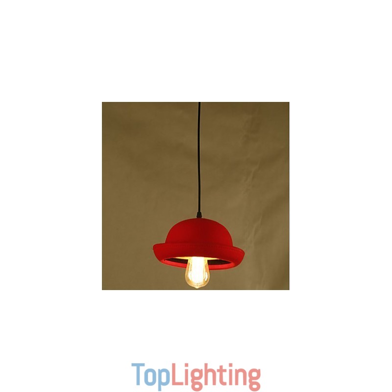 Hat Pendant Cafe Design Black Chandelier