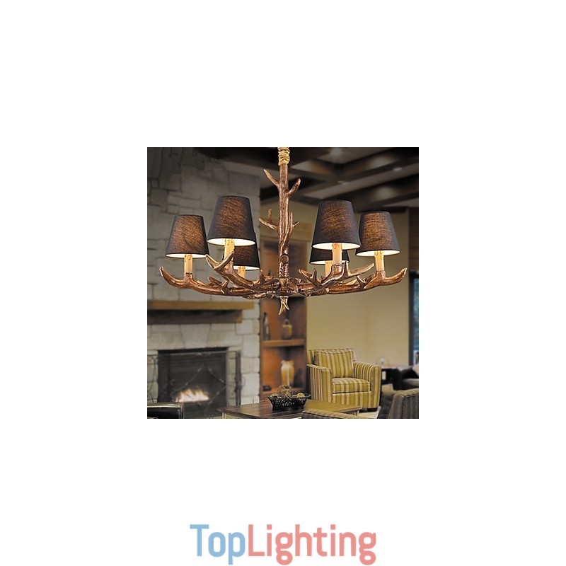 Chandelier Pendant Light Vintage Resin