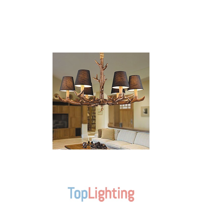 Chandelier Pendant Light Vintage Resin