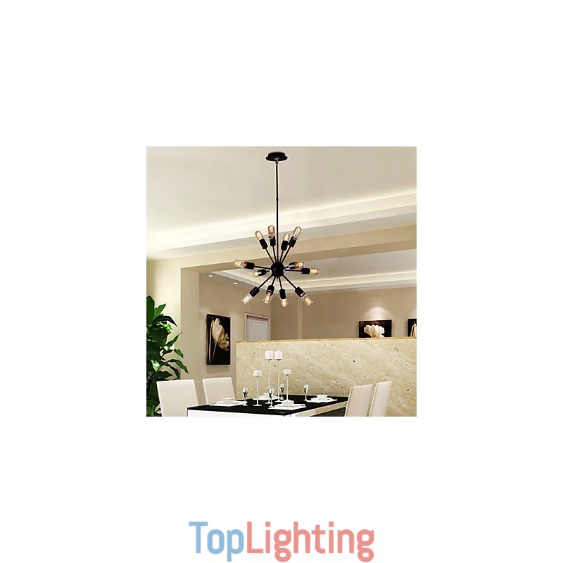Avant Garde Iron Chandelier with 12 Lights