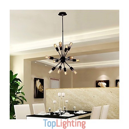 Avant Garde Iron Chandelier with 12 Lights Avant Garde Iron Chandelier with 12 Lights