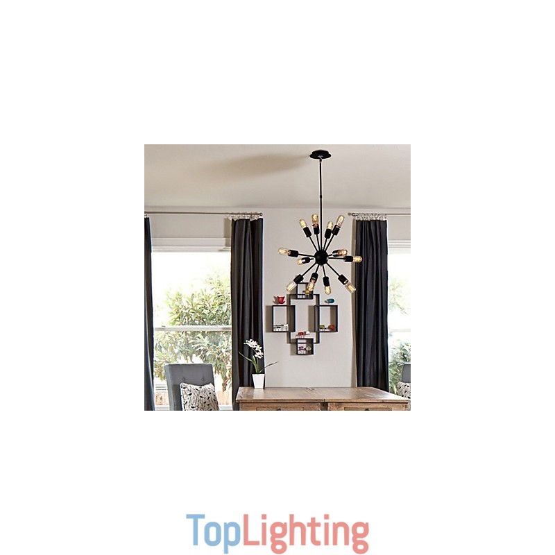 Avant Garde Iron Chandelier with 12 Lights
