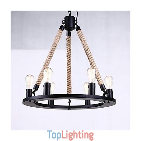 Pendant Light 6 Lights Country Style Wrought Iron Pendant Light 6 Lights Country Style Wrought Iron