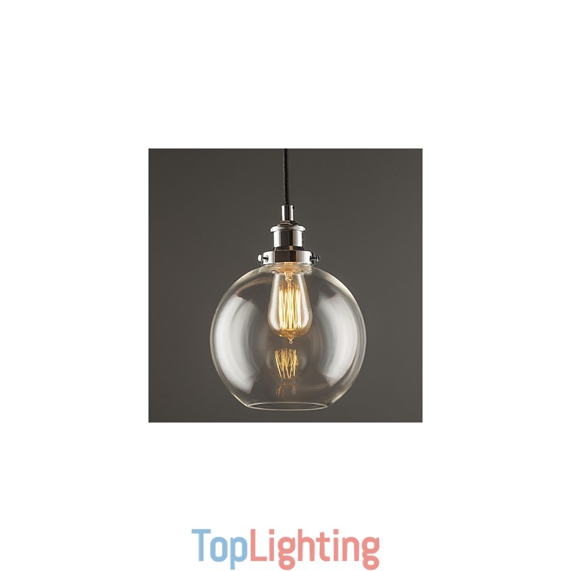 Traditional Classic Vintage Retro Country Globe Pendant Light